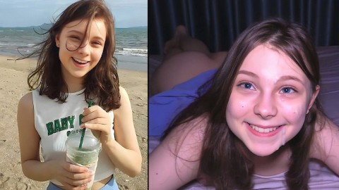 CumDumpsterTeens- cute teen HiYouth gets covered in cum!